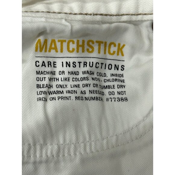J.Crew Matchstick Womens White Denim Jeans Size 29R Straight Fit Classic Style - Picture 6 of 10